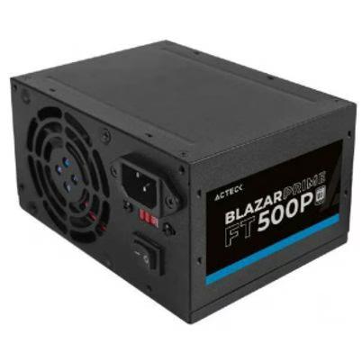 Fuente De Poder Acteck Blazar Prime Ft500p / Atx / 500 W / No Modular / Ventilador 80 Mm / 1 Años De Garantia / Negro / Ac-938143