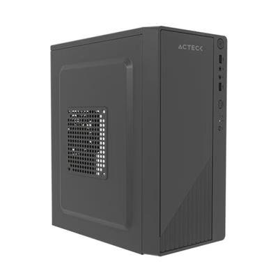 Gabinete Acteck Kioto Gc220f / Mini Torre / Micro Atx, Mini Itx / Fuente 500w Incluida / Soporte Para Ventiladores / Metal / Negro / Ac-939539