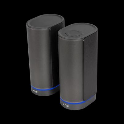 Bocinas Acteck Dynamic Exact X Bs660 / Inalambrica / Bluetooth Aux Usb / 2 Canales 50 W Rms / 45hz- 20khz / Iluminacion Led / Negro / Ac-939812