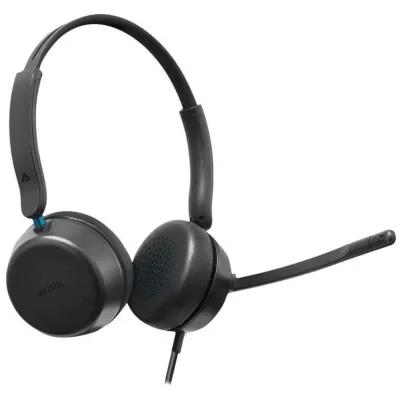 Audífonos Acteck Active Pro Hc565 Ac-942942 Estilo Diadema Biauricular Supraaural Conectividad Alámbrica Interfaz Usb-A Longitud Del Cable 1.8 M Color Negro