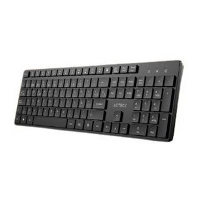 Teclado Acteck Vantage Aero Ti555 Ac-943468 Tipo Qwerty Conectividad Inalámbrica Bluetooth 105 Teclas Material Abs Color Negro