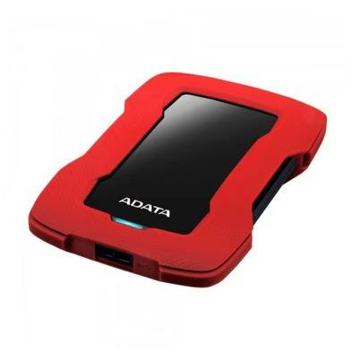 Disco Duro Externo Adata Hd330 2.5", 2tb, Usb 3.1, Rojo/Negro, A Prueba De Golpes - Para Mac/Pc Ahd330-2tu31-Crd
