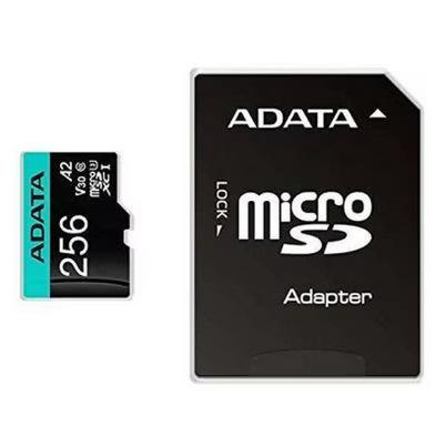 Memoria Flash Adata Premier Pro Microsdxc 256gb Uhs-I Clase 10 U3 Con Adaptador