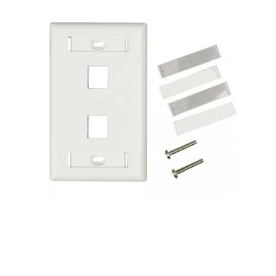 Placa De Pared Belden Ax1026552 Puerto(S) Rj-45 Vertical Pvc, Abs Color Blanco