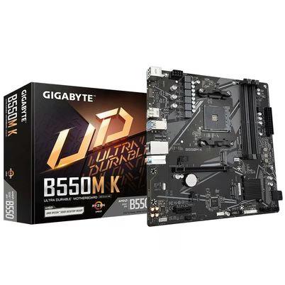 Gigabyte B550m K Placa Base - Procesadores Amd Ryzen 5000, Hasta 4733 Mhz Ddr4, 1xpcie 4.0 + 1xpcie 3.0 M.2, Lan 1gbe, Usb 3.2 Gen 1