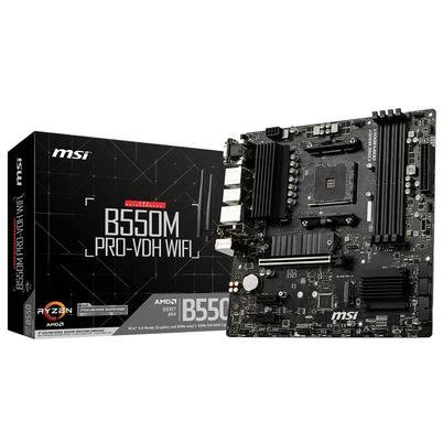 Msi B550m Pro-Vdh Wifi Placa Base Amd B550 Zócalo Am4 Micro Atx