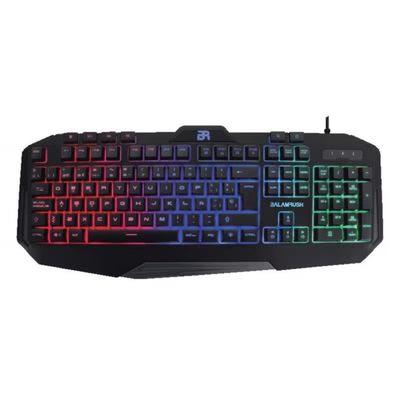 Teclado Gamer Balam Rush Br-929639 Rgb, Alámbrico, Negro (Español)