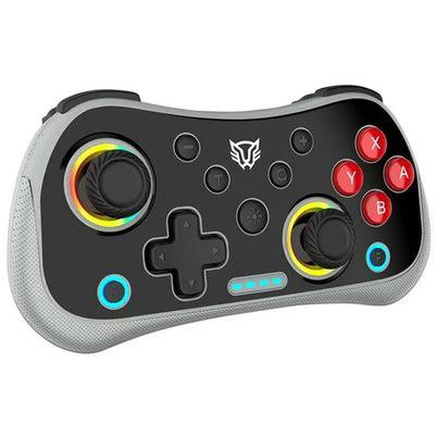 Control Para Videojuegos Balam Rush Pocket G555 Azender Br-942607 Conectividad Inalámbrico Bluetooth 5.0 Iluminación Rgb Multicolor Compatible Con Nintendo Switch Color Negro