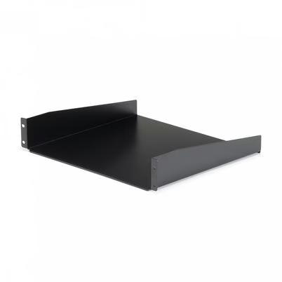 Startech.Com Estante Charola Bandeja Estándar Universal Para Gabinete Rack De Servidores -2u 19 Pulgadas Cajón Metálico Para Rack Negro Acero 20 Kg 2u 481.5 Mm