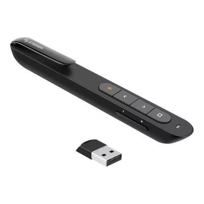 Presentador A Distancia Steren 5606 Laser Inalámbrico Usb 10 M Negro