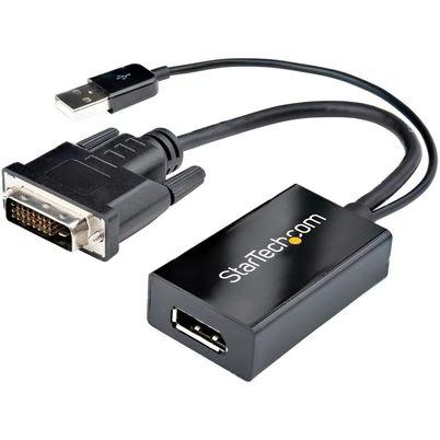 Startech.Com Adaptador Dvi A Displayport Alimentado Por Usb - Conversor Dvi A Displayport - Convertidor Dvi-D A Dp - 1920x1200