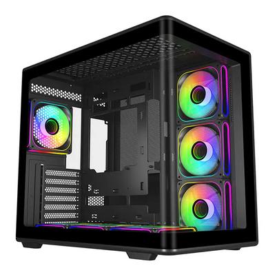 Gabinete Cooler Master Master Elite 600 E600-Kgnn-S02 Compatible Con Mini-Itx, Mini-Dtx, Micro-Atx, Atx Usb 3.0 Mini-Torre 4 Ventiladores Instalados Material Metal, Panel De Cristal Templado Color Negro