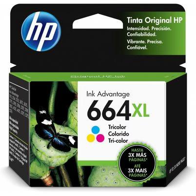 Hp 664xl High Yield Tri-Color Original Ink Advantage Cartridge Original Tinta A Base De Pigmentos Cian Magenta Amarillo Hp Deskjet Ink Advantage 1115 Deskjet Ink Advantage 2135 Deskjet Ink Advantage 3635 Deskjet Ink... Impresión Por Inye