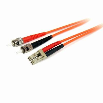 Cable De Fibra Optica Startech.Com Fiblcst2 Macho/Macho Lc/St Om1 10 Gbit/S Naranja