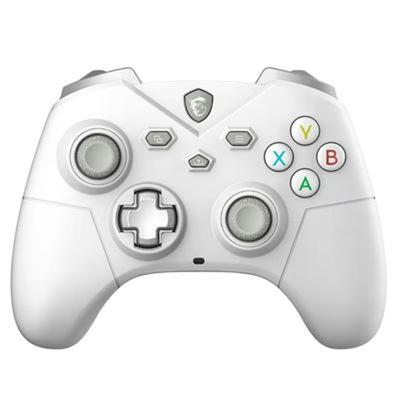 Mando Para Consola Msi Force Gc300 W White Conectividad Inalámbrica Bluetooth Interfaz Usb-C Longitud Del Cable 2 M Batería De 600 Mah Compatible Con Ps4, Ps5 Color Blanco