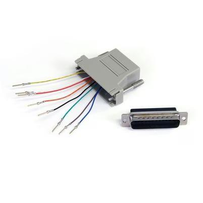 Startech.Com Gc258mf Cambiador De Género Para Cable Db-25 Rj-45 Gris