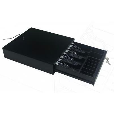 Cajon De Dinero Ghia Gcd481 Negro Compartimientos 4 Billetes / 8 Monedas