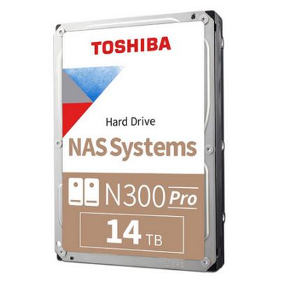 Disco Duro Interno Toshiba N300 Pro Nas System Hdwg51exzstb (3.5") Capacidad De Almacenamiento De 14tb Interfaz Serial Sata Iii Transferencia De 6 Gbit/S Rotación 7200 Rpm Color Gris