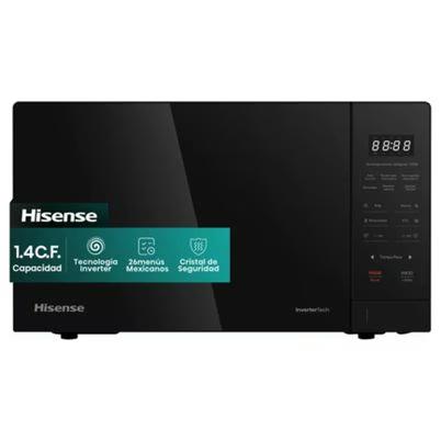 Horno Microondas Hisense Hmms3411dsv Potencia De Entrada 1600 W Iluminación Led Rodillos De Polímero Longitud Del Cable 101 Cm Color Negro