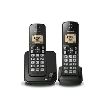 Teléfono Panasonic Kx-Tgc352meb Dect Lcd Identificador De Llamadas Negro