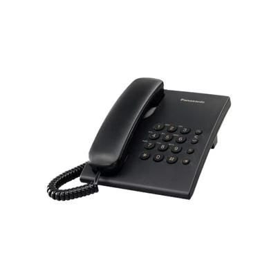 Teléfono Analógico Panasonic Kx-Ts500 Identificador De Llamadas Digital Negro