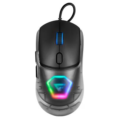 Mouse Game Factor Mog530 Carcasas Intercambiables Pixart 3327 12.000 Dpi Rgb Usb Negro