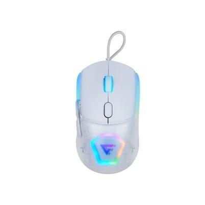 Mouse Game Factor Mog530 Carcasas Intercambiables Pixart 3327 12.000 Dpi Rgb Usb Blanco