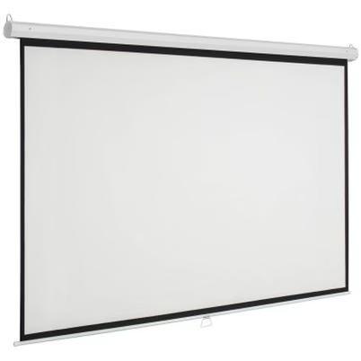 Pantalla Proyeccion Manual Multimedia Screen Msc-154, 86 Pulgadas Diagonal, Medida 154 Cm X 154cm, Formato 1:1, Color Blanco Mate, Para Colgar O Pared