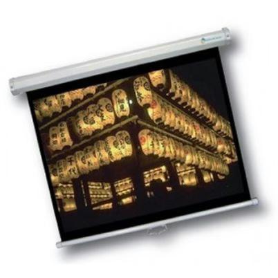 Pantalla Multimedia Screens Msc-244 (96") 4:3 Manual Plaza Tela Metal Blnco