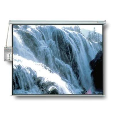 Pantalla Multimedia Screens Mse-178 (70") Motorizado Inalámbrico 1:1 Plaza Blanco Mate Tela. Metal