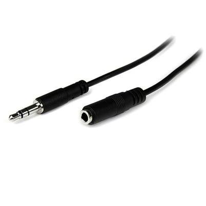 Startech.Com Cable De 2m De Extensión Alargador De Auriculares Mini-Jack 3, 5mm Estéreo Macho A Hembra - Delgado