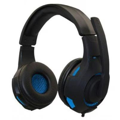 Naceb Audífonos Gamer Na-0304a, Alámbrico, 3.5mm, Negro/Azul