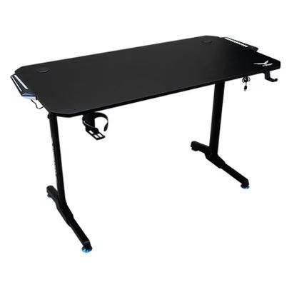 Escritorio Gaming Naceb Technology Na-0628 Forma Rectangular Con Gestión De Cables Material Del Marco Acero, Fibra De Carbono Retroiluminación Led Color Del Producto Negro