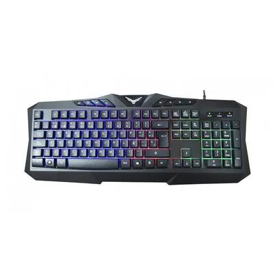 Teclado Gamer Naceb Na-0912 Rgb, Alámbrico, Negro (Español)