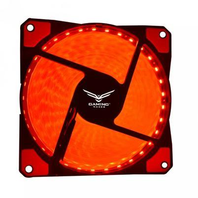 Ventilador Naceb Na-0919r Led Rojo, 120mm, 1200rpm, Negro