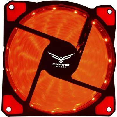 Ventilador Naceb Na-0920r Led Rojo, 120mm, 1200rpm, Negro
