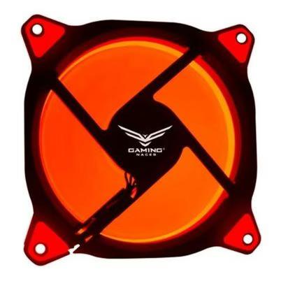 Ventilador Naceb Ring Led Rojo, 120mm, 1200rpm, Negro/Rojo Na-0921r