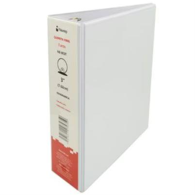 Carpeta Nextep Vinil O Lomo (3") Tamaño Carta 500 Hoja(S) Panoramica Vinil Polipropileno Blanca