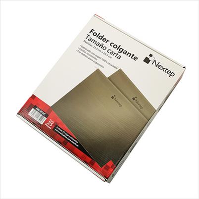 Carpeta Colgante Nextep Ne-014c Tamaño Carta Paquete Con 25 Pieza(S) Incluye 25 Cejas Y Etiquetas Personalizables Material Papel Reciclable Color Del Producto Verde