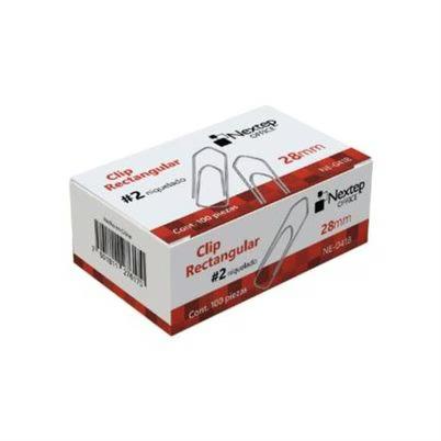 Clip Rectangular Nextep #1 Ne-041a 32 Mm 10 Paquetes Con 100 Clips Material Niquelado