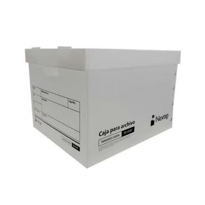 Caja De Archivo Muerto Nextep Ne-059c Tamaño Carta Gramaje 350 G/ M 12 Piezas Por Paquete Material De Elaboración Plástico, Polipropileno Color Del Producto Blanco