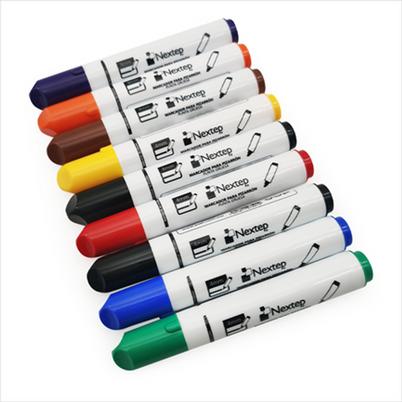 Kit De Marcadores Nextep Ne-078x Punta De Cincel Gruesa 4, 0mm Base De Agua Colores Surtidos Paquete Con 8 Pieza(S)