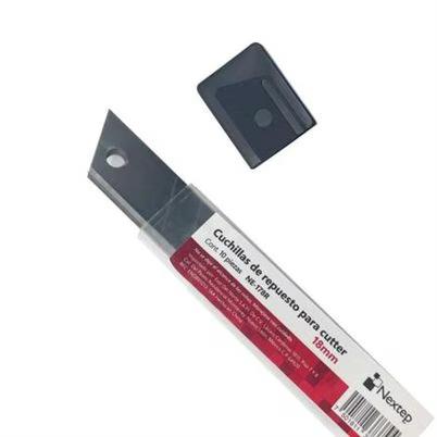Cuchillas De Repuesto Para Cutter Nextep Ne-178r 10 Pieza(S) De Repuesto Material Acero Laminado Color Gris