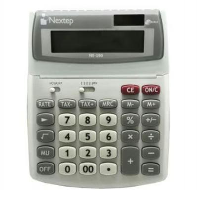 Calculadora Nextep Ne-190 Financiera 12 Digitos 1 Linea Gris