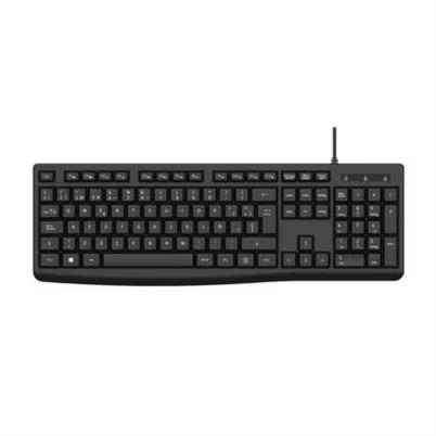 Teclado Nextep Ne-416t Tipo Qwerty Conectividad Alámbrico Interfaz Usb 2.0 Plug And Play Longitud Del Cable De 1.8 M Material Abs Color Negro