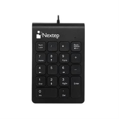 Teclado Numérico Nextep Ne-417 Conectividad Alámbrico-Usb Numero De Teclas 18 Tecla(S) Material Abs Color Negro