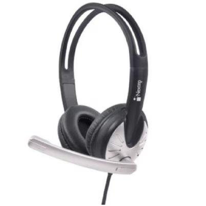 Audífonos Nextep Ne-426 Diadema Usb Alámbrico Micrófono Boom Negro, Blanco
