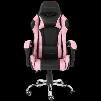 Silla Gamer Nextep Ne-461rs Capacidad 125kg Respaldo Ergonómico 5 Rueda(S) Inclinable 135 Grados Nylon , Poliuretano Rosa , Negro