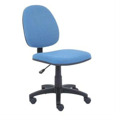 Silla De Oficina Nextep Ne-650ba Capacidad De Carga Maxima 120kg Asiento Acolchado Base Giratoria Material Tela Color Negro, Azul