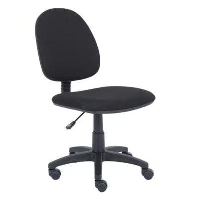 Silla Para Oficina Nextep Ne-650bn Capacidad 120 Kg Respaldo Acolchado Giratoria Y Respaldo Altura Regulable Material Tela Acolchonada Color Negro